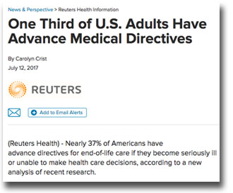 News about advance directives